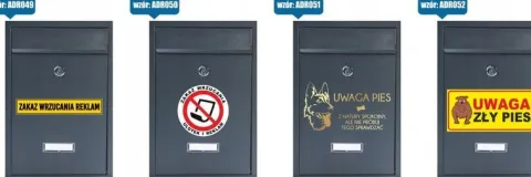 Skrzynka Pocztowa na listy z nadrukiem Zdjęcia Psa Zły Pies UWAGA PIES