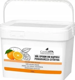 SÓL EPSOM DO KĄPIELI TEŻ DO BALI POMARAŃCZACYTRYNA OLEJKI ETERYCZNE ENERGIA