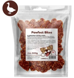 Smaczki przysmaki dla psa serduszka z kaczką i ryżem 500g PAWFECT BITES