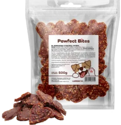 Smaczki przysmaki dla psa serduszka z kaczką i ryżem 500g PAWFECT BITES