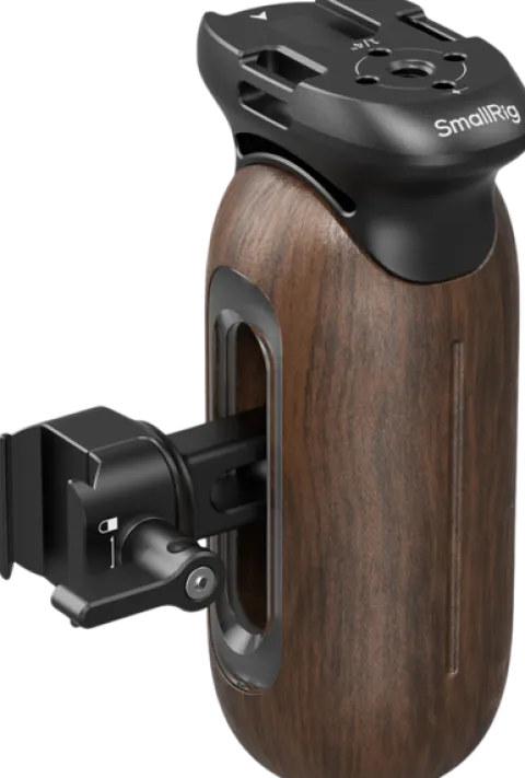 SmallRig 5239 Drewniany uchwyt boczny z zaciskiem NATO