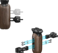 SmallRig 5239 Drewniany uchwyt boczny z zaciskiem NATO