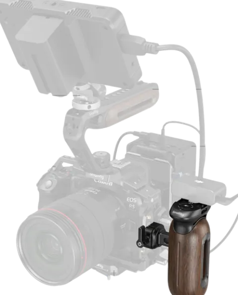 SmallRig 5239 Drewniany uchwyt boczny z zaciskiem NATO