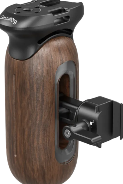 SmallRig 5239 Drewniany uchwyt boczny z zaciskiem NATO