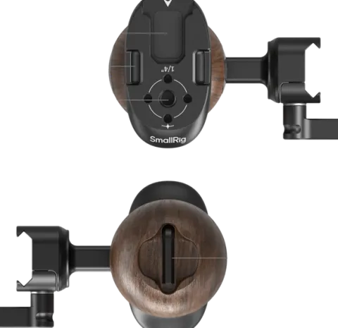 SmallRig 5239 Drewniany uchwyt boczny z zaciskiem NATO