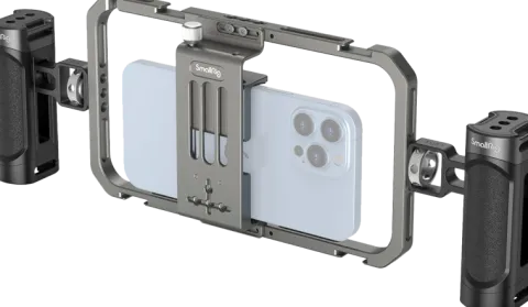SmallRig 4121 Zestaw Vlogowy do Smartfona Klatka Cage + 2 Uchwyty