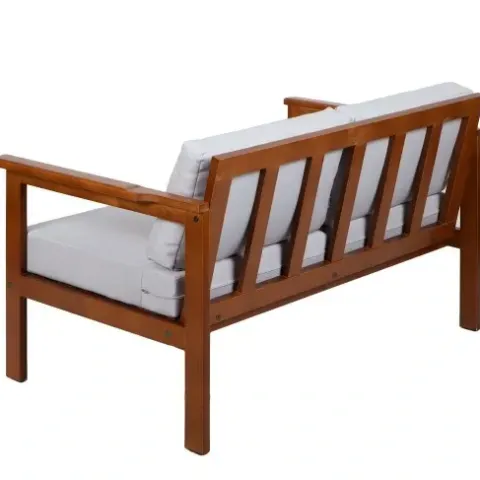 Sofa 2os. Drewniane Meble Ogrodowe Z Poduszkami CO