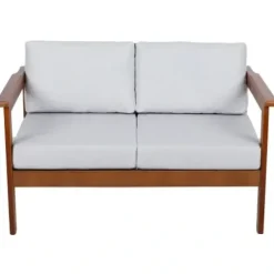 Sofa 2os. Drewniane Meble Ogrodowe Z Poduszkami CO