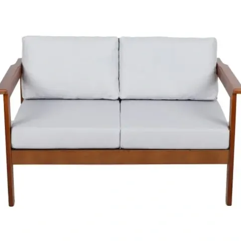 Sofa 2os. Drewniane Meble Ogrodowe Z Poduszkami CO