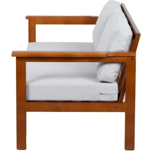 Sofa 2os. Drewniane Meble Ogrodowe Z Poduszkami CO