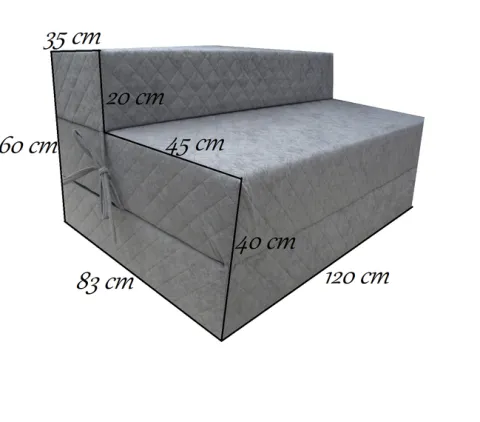 Sofka Materac składany gr.20cm! Sofa Kanapa 120cm