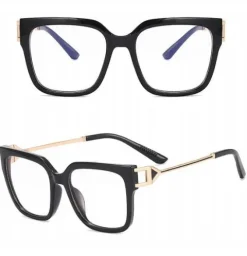 SOLIDNE Damskie Okulary Zerówki do KOMPUTERA Blue Light UV OPRAWKI Flexy OC