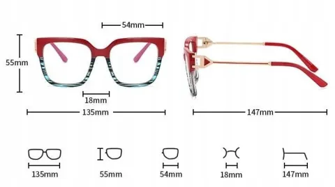 SOLIDNE Damskie Okulary Zerówki do KOMPUTERA Blue Light UV OPRAWKI Flexy OC