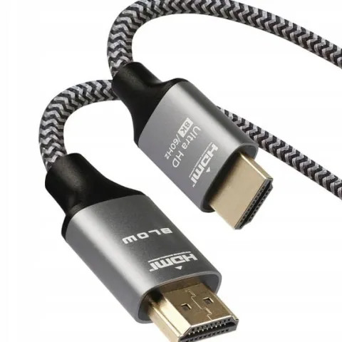 SOLIDNY KABEL PRZYŁĄCZE HDMI - HDMI PLECIONKA 8K 4K 5M