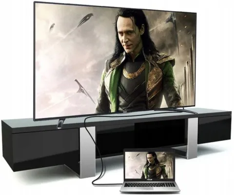 SOLIDNY KABEL PRZYŁĄCZE HDMI - HDMI PLECIONKA 8K 4K 5M