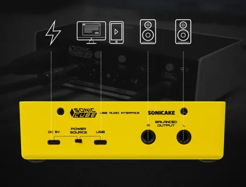 SONICAKE Interfejs Audio USB Mikser Podcast XLR 48V Streaming