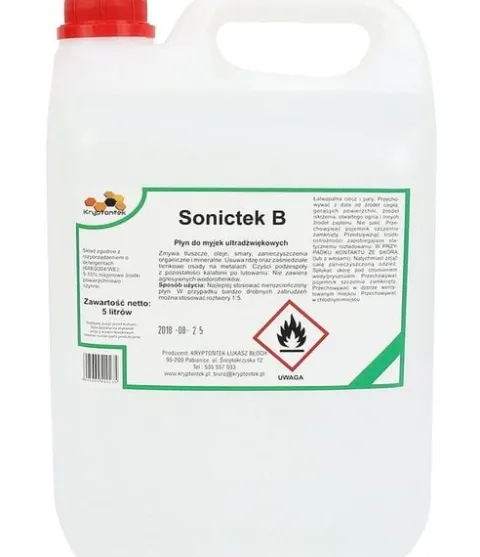 SONICTEK B PŁYN OD MYJEK ULTRADZWIĘKOWYCH 5L