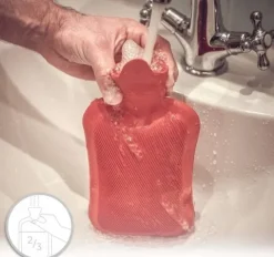 SOXO termofor pluszowy szary kot 1,8L duży na wodę prezent dla dziewczyny