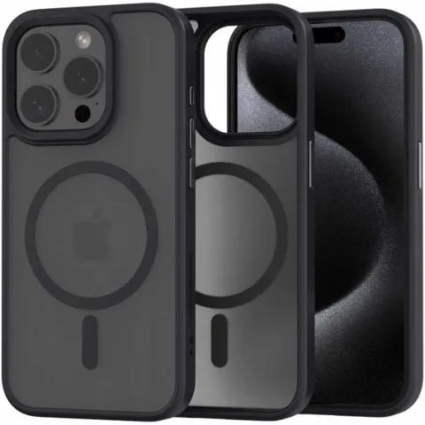 Spacecase Hybrid Mag Iphone 15 Pro Black