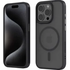 Spacecase Hybrid Mag Iphone 15 Pro Black