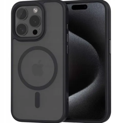 Spacecase Hybrid Mag Iphone 15 Pro Black
