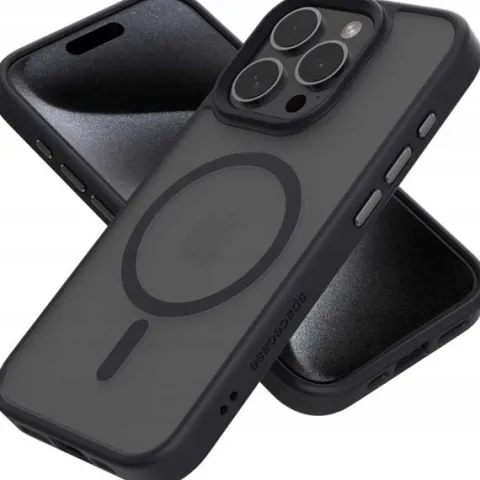 Spacecase Hybrid Mag Iphone 15 Pro Black
