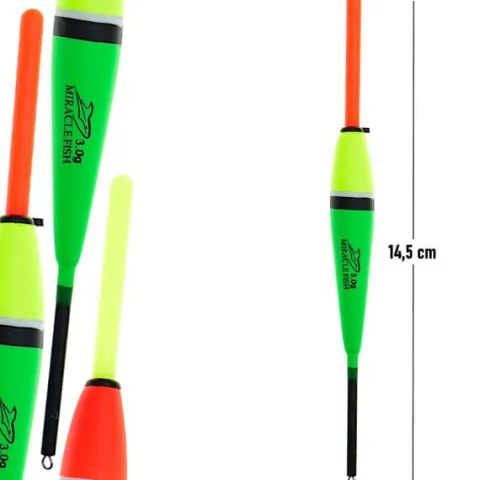 SPŁAWIK Przelotowy z BALSY 3 g Miracle Fish 14,5 cm