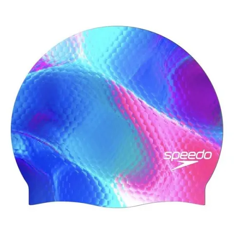 SPEEDO CZEPEK SLOGAN PRT CAP AU/AF/AM LIGHT PURPLE/PURPLE 8-08385003