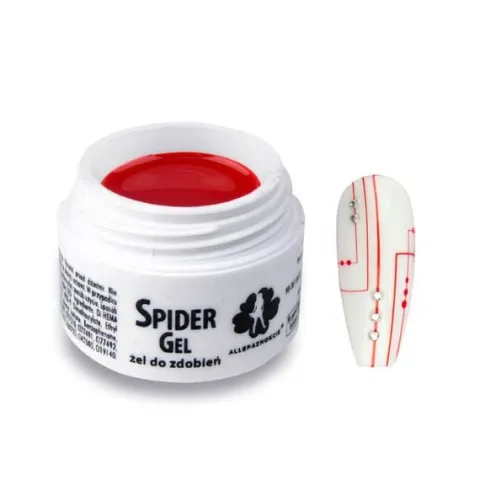 Spider Gel precyzyjny żel do zdobień Czerwony/Red 3ml