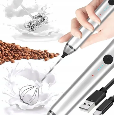 SPIENIACZ UBIJACZ DO MLEKA JAJEK KAWY MINI MIKSER ELEKTRYCZNY UBIJAK MIKSER