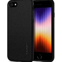SPIGEN LIQUID AIR ETUI CZARNE DO IPHONE 7/8/SE 2020/2022 – OCHRONA