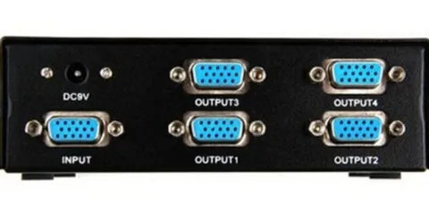 Splitter Rozdzielacz VGA 1 x 4 Monitory FullHD Wwa