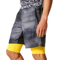 Spodenki Adidas 2w1 SpeedBreaker 2L1G męskie sportowe treningowe termoaktywne XS