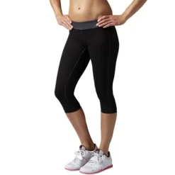 Spodnie 3/4 Reebok CrossFit Reversible damskie dwustronne legginsy getry termoaktywne XS