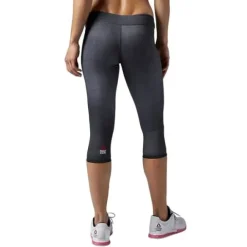 Spodnie 3/4 Reebok CrossFit Reversible damskie dwustronne legginsy getry termoaktywne XS