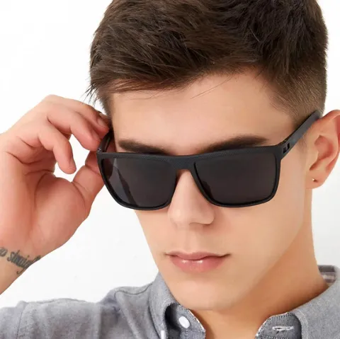 Sportowe okulary polaryzacyjne uniwersalne nerdy męskie czarne