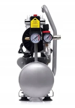 SPRĘŻARKA KOMPRESOR BEZOLEJOWY 6L 550W DWUTŁOKOWY R2 10 BAR CICHY