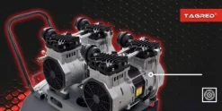 SPRĘŻARKA KOMPRESOR BEZOLEJOWY 6L 550W DWUTŁOKOWY R2 10 BAR CICHY