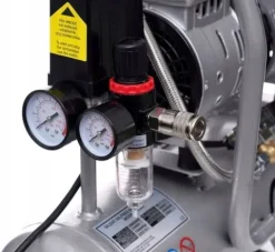 SPRĘŻARKA KOMPRESOR BEZOLEJOWY 6L 550W DWUTŁOKOWY R2 10 BAR CICHY