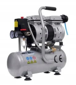 SPRĘŻARKA KOMPRESOR BEZOLEJOWY 6L 550W DWUTŁOKOWY R2 10 BAR CICHY