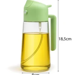 Spryskiwacz szklany do oliwy oleju octu dozownik w sprayu rozpylacz 470 ml