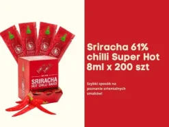 Sriracha sos 61% chilli super hot klasyczny saszetki 8ML X 200szt
