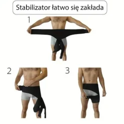 Stabilizator stawu biodrowego uniwersalny pas biodrowy na prawą i lewą nogę