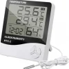 STACJA POGODOWA TERMO-HIGROMETR Z SONDĄ ZEWNĘTRZNĄ LCD ALARM
