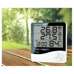 STACJA POGODOWA TERMO-HIGROMETR Z SONDĄ ZEWNĘTRZNĄ LCD ALARM