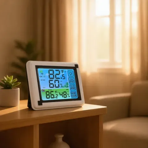 Stacja pogody pogodowa bezprzewodowa lcd wilgotność higrometr termometr
