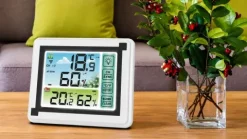 Stacja pogody pogodowa bezprzewodowa lcd wilgotność higrometr termometr