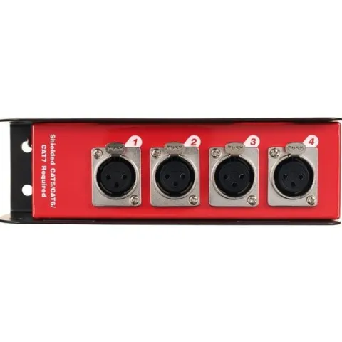 Stagebox pasywny RJ45 na 4x XLR żeński - the sssnake Cat Snake 3FB