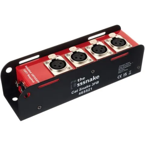 Stagebox pasywny RJ45 na 4x XLR żeński - the sssnake Cat Snake 3FB