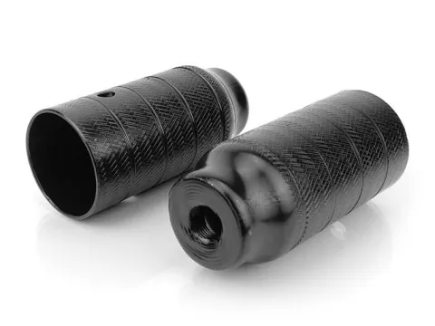 Stalowe pegi podpórki do roweru BMX wymiar 110mm x 50 mm - czarne gwint M14